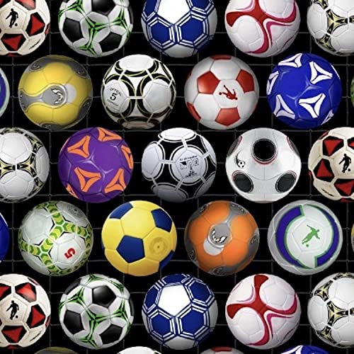 Premium Quality 100% Cotton Soccer-Themed Fabric by the Yard – Perfect for Sports Crafts and DIY Projects
