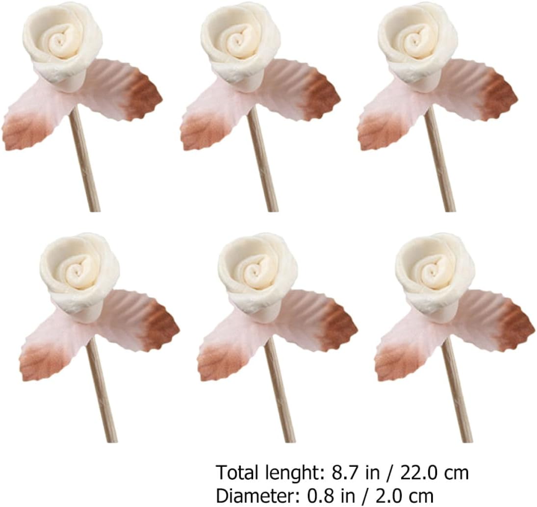 6Pcs Aromatherapy Rattan Reed Diffuser Sticks Natural Essential Oil Vines for Home Fragrance and Aroma Diffuser Decoration