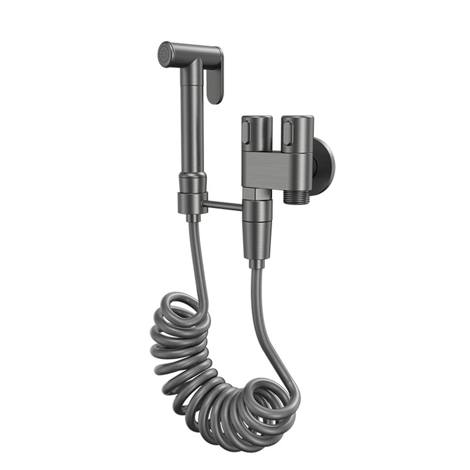 Yjyjy Gun Grey Handheld Bidet Sprayer Kit,Bidet Sprayer For Toilet Travel,Brass,Bidet Sprayer Holder,Bidet Shower Attachment,Bidet Sprayer For Toilet From Sink,Bidet Shower Head And Hose