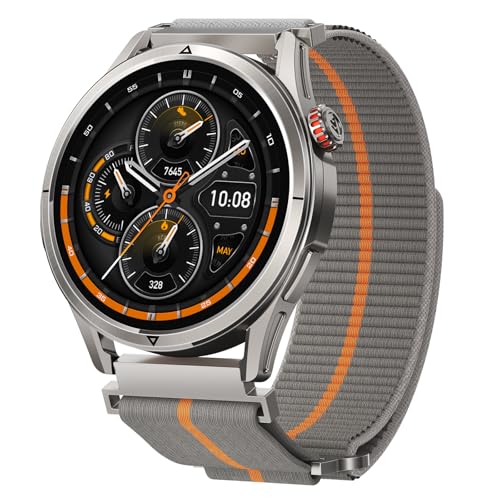 Bracelet tressé 22 mm KOSPET Magic P10 R10 montre connectée gris - 2