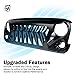 Xprite Matte Black Front Grill Venom Grille for 2007-2018 Wrangler Rubicon Sahara Sport JK JKU