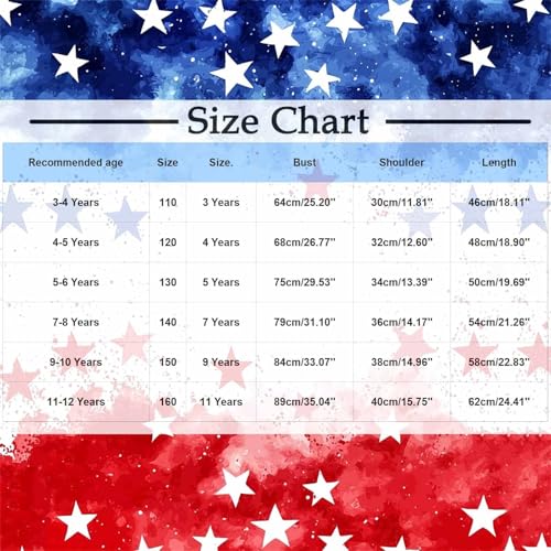Sinzelimin 3-12T Baby Boys and Girls 4th of July Shirts Summer Short Sleeves Crewneck Loose Comfy Independence Day T-Shirt3