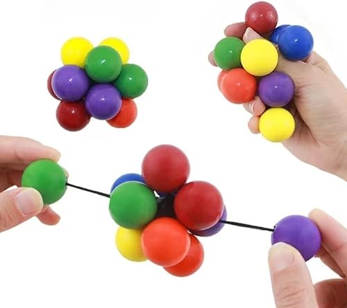 1 Uds. Rotable Estiramiento Colored-Balls Hand Fidget Sensorial Stress Ansiedad Alivio Pelotas Multicolor