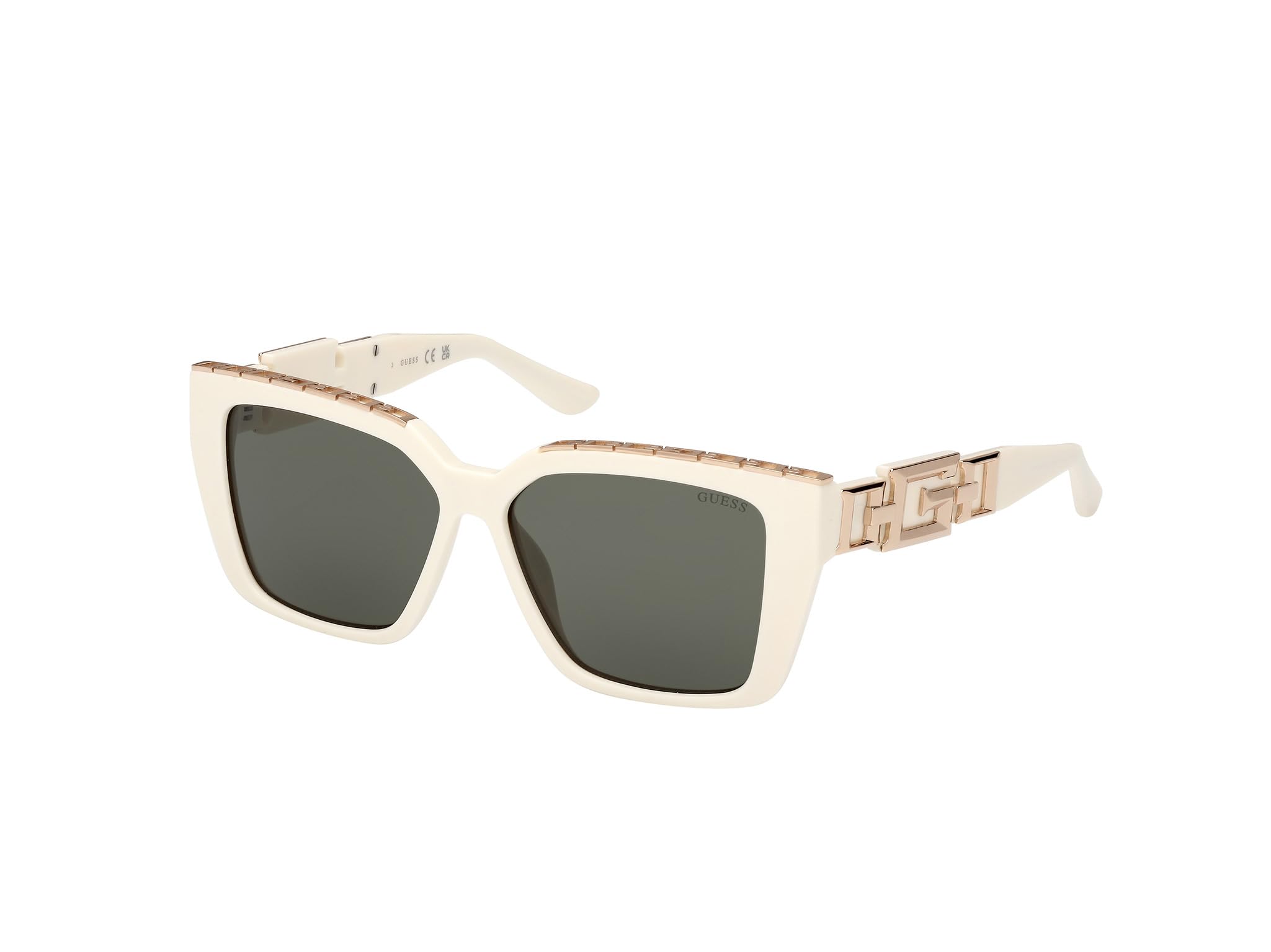 GUESS GU7915 Sunglasses, Women, White (White), One Size