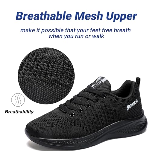 Image of Beita Women's Width Toe Box Walking Shoes｜Wedge Running Athletic Tennis Shoes with Rubber Outsole｜Fashion Platform Sneakers Non-Slip Thick Anti Slip Breathable Cushion Leisure Work