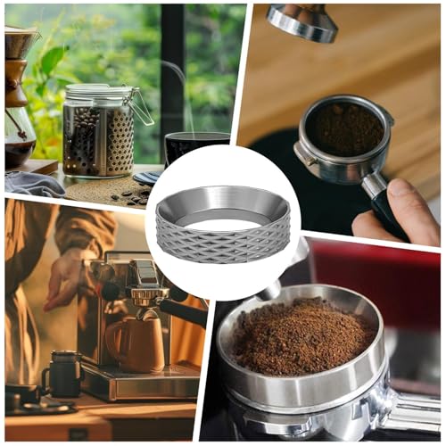 Embudo de dosificación con agarre magnético para colador de café espresso 4
