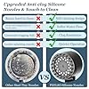 FEELSO Filtered Shower Head with Handheld, High Pressure 4 Spray Showerhead with Filters & Upgraded Anti-clog Nozzles for Hard Water -Remove Chlorine, Reduce Dry Itchy Skin -ON/OFF Switch for Pet Bath