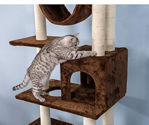Amazon.co.jp: 【グレー】OSJ キャットタワー 全面麻紐 突っ張り 省