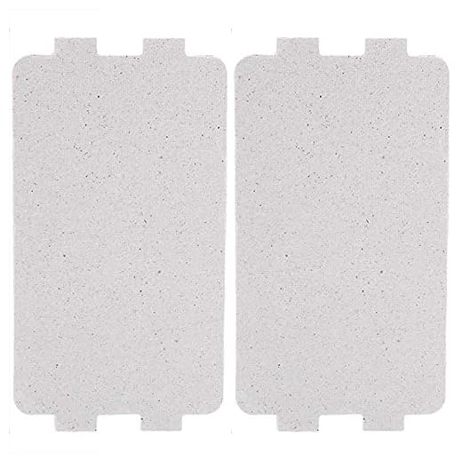 2 Unids Set placa de mica para microondas,placa mica microondas universal,placa mica,para hogar cocina oficina comedor 11.7x6.5 cm