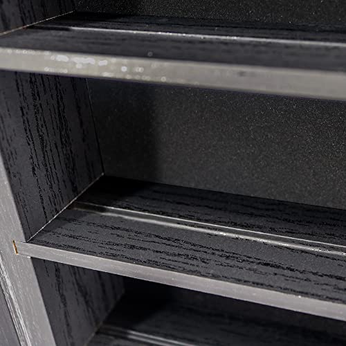 Image of FramePro Shadow Box Frame Display Case 12x16 with Removable Shelves, Deep Memory Box Trinket Knick Knack Shelf Cabinet for Collector, Keepsake Coins Military Medals Wedding Flowers Black
