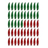 LET'S FIESTA Chili Pepper Light - 50 Chili Light Covers for LED String Lights - Multicolor Indoor/Outdoor String Lights for Parties, Fiestas & Christmas