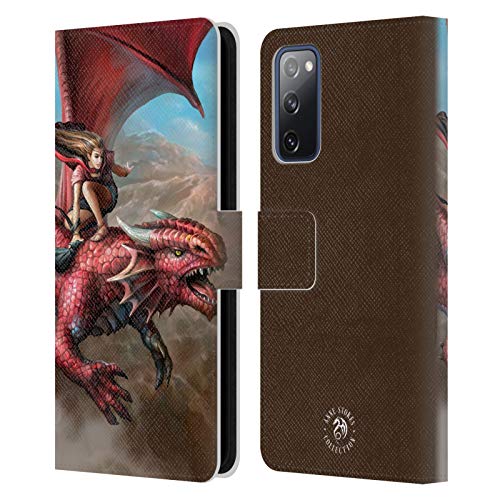Carcasa cuero Samsung S20 FE Anne Stokes acabado premium con ranuras y soporte horizontal