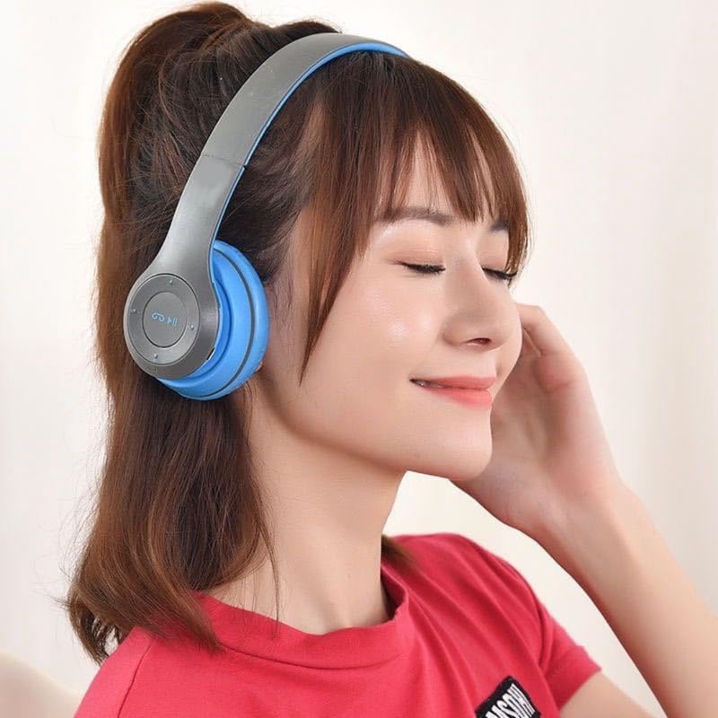 Image of P47 Wireless iC-32 Headphone with Mic & SD Card Slot Bluetooth Headset