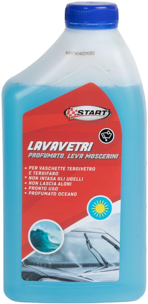 Start Limpiacristales Oceano listo para usar, 1 litro, efecto desengrasante, no deja marcas, ideal para bañeras de cristal