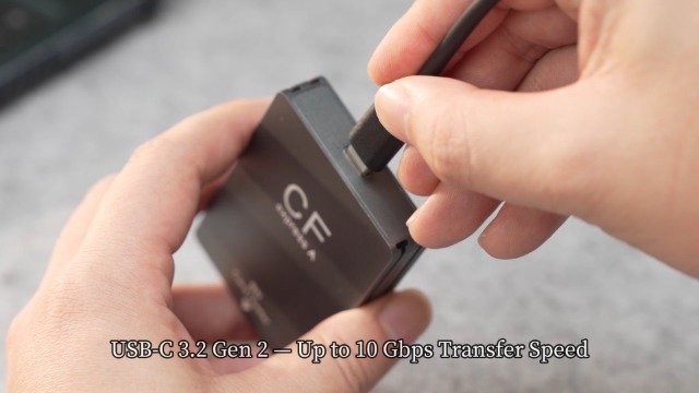 Lettore Di Schede 2-in-1 USB 3.2 10Gbps Per CFexpress Type-A E SD, Con Cavi USB-A E USB-C, Per Windows E Mac