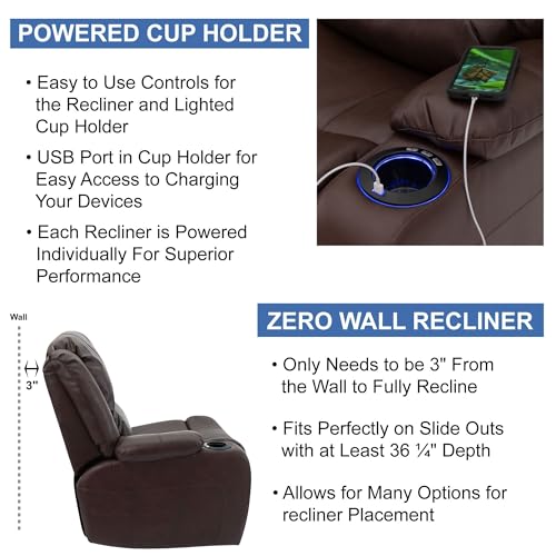 Electric recliner sofa set