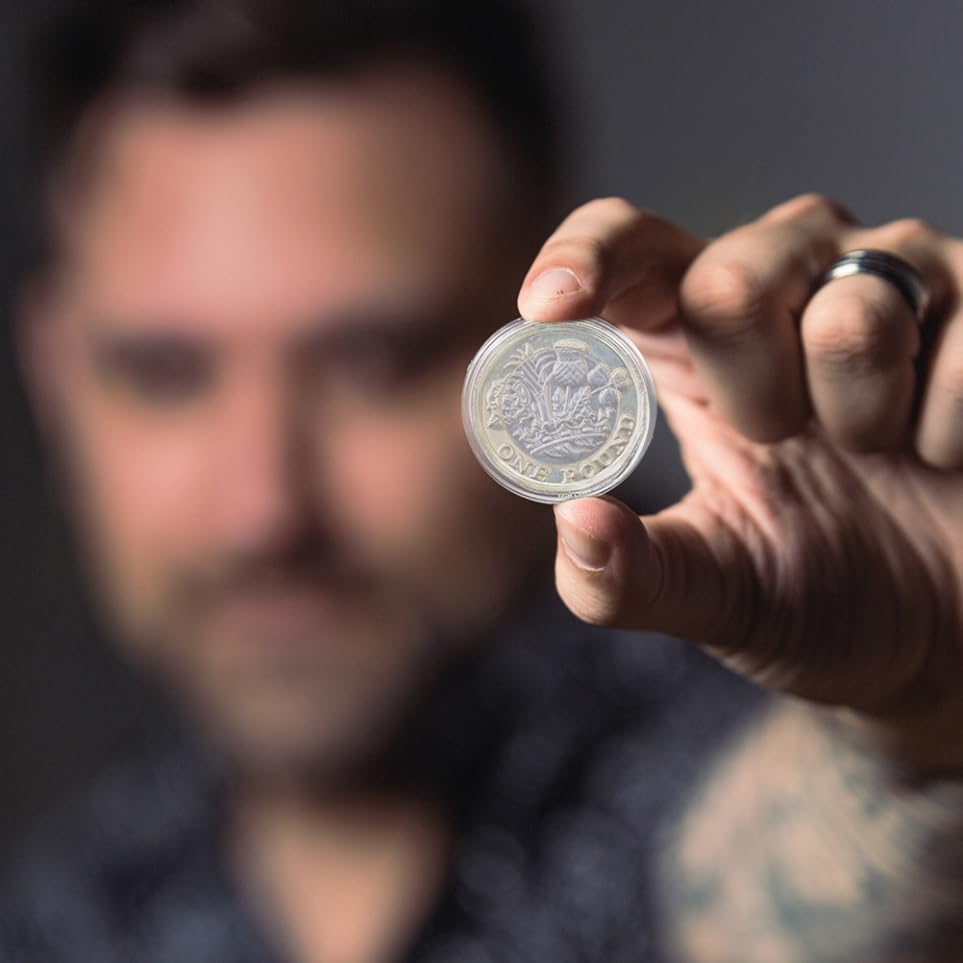 MAGICLULU 100 piezas Cápsulas Transparentes para Monedas miniatura 4