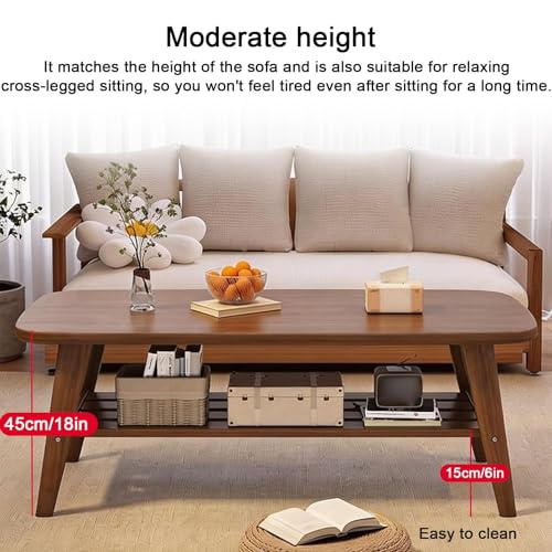 Table basse japonaise de 99cm pour désencombrer les petits salons - 8