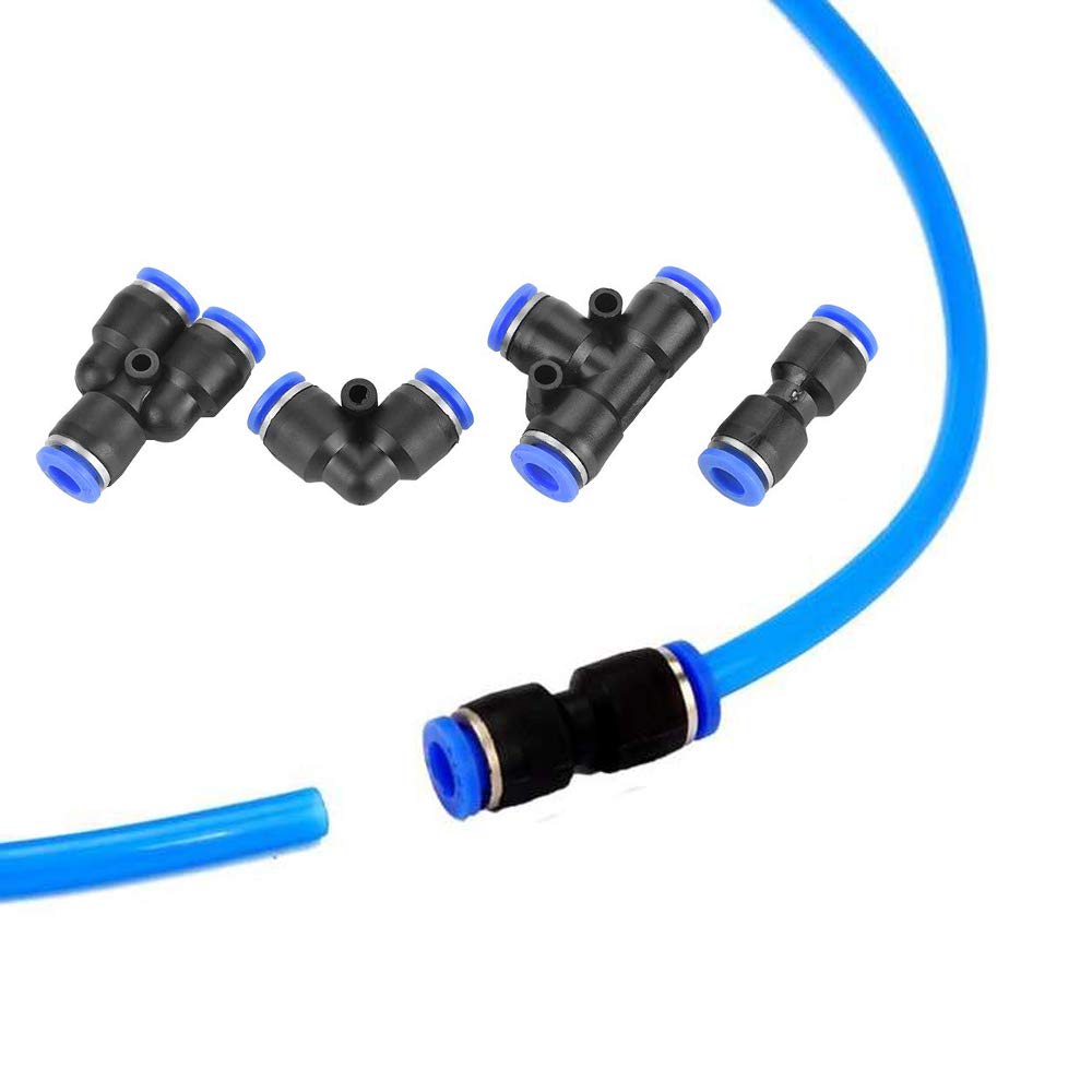 40 Pcs Air Push Quick Fittings 4 Different Types of Pneumatic Fitting