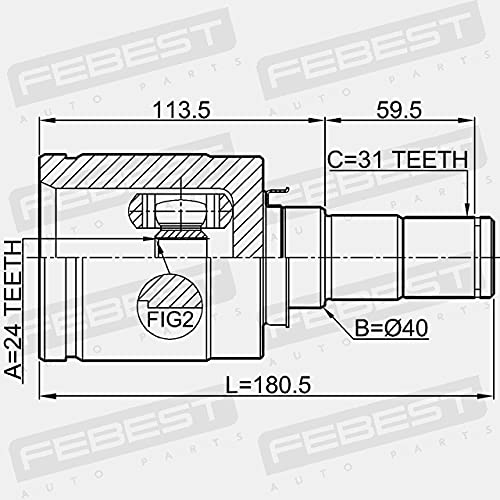 Adattatore Febest 0511 CPRH Per Mazda - Compatibile Con 323, Premacy, Mazda 2 - Foto 12