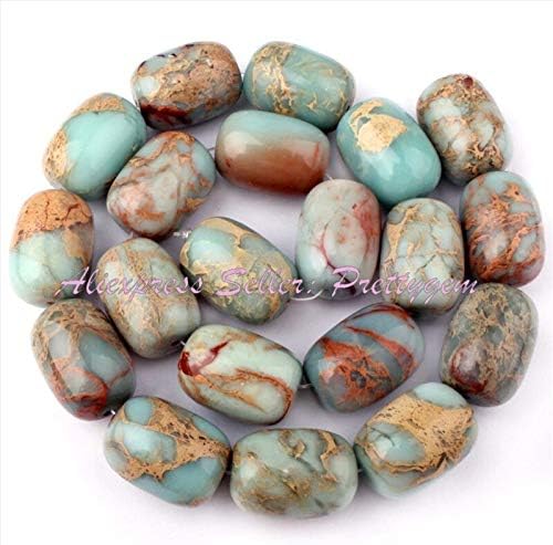 8x12,10x14,12x16mm Multicolor Column Shoushan Beads Loose Natural Stone Beads for DIY Necklace Bracelets Jewelry Making 15" - (Color: 15x20mm)
