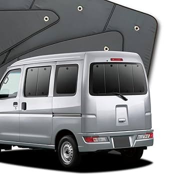 趣味職人　ダイハツ ハイゼットカーゴ(s321v、s331v系)専用サンシェード ハイゼットカーゴ S321V/S331V系の車中泊ならカーテンいらず