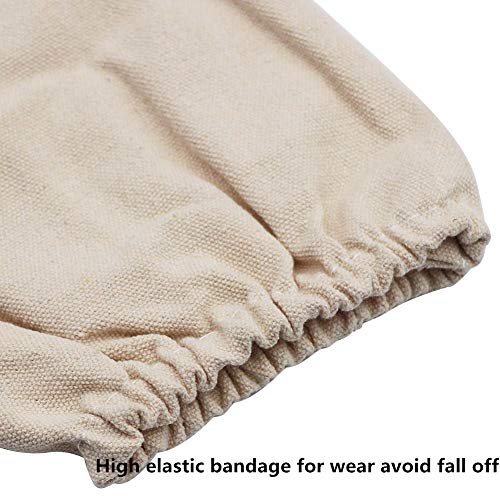 PROBEEALLYU Imker-Handschuhe, lange Ärmel, Ziegenleder, Imker-Schutzhandschuhe mit dicken belüfteten Baumwollärmeln… – Bild 4