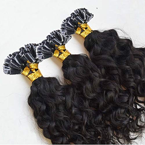 Brazilian Remy Hair U Tip Hair Extensions Water Wave Hair Extensions 1g/strands 100strands/Lot Natural Color For Women (8inch 100strands, Color #2)