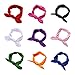 SIPLIV baby girl's fasce carino capelli archi capelli fasce neonato headwraps turbante del bambino annodato confezione da 12