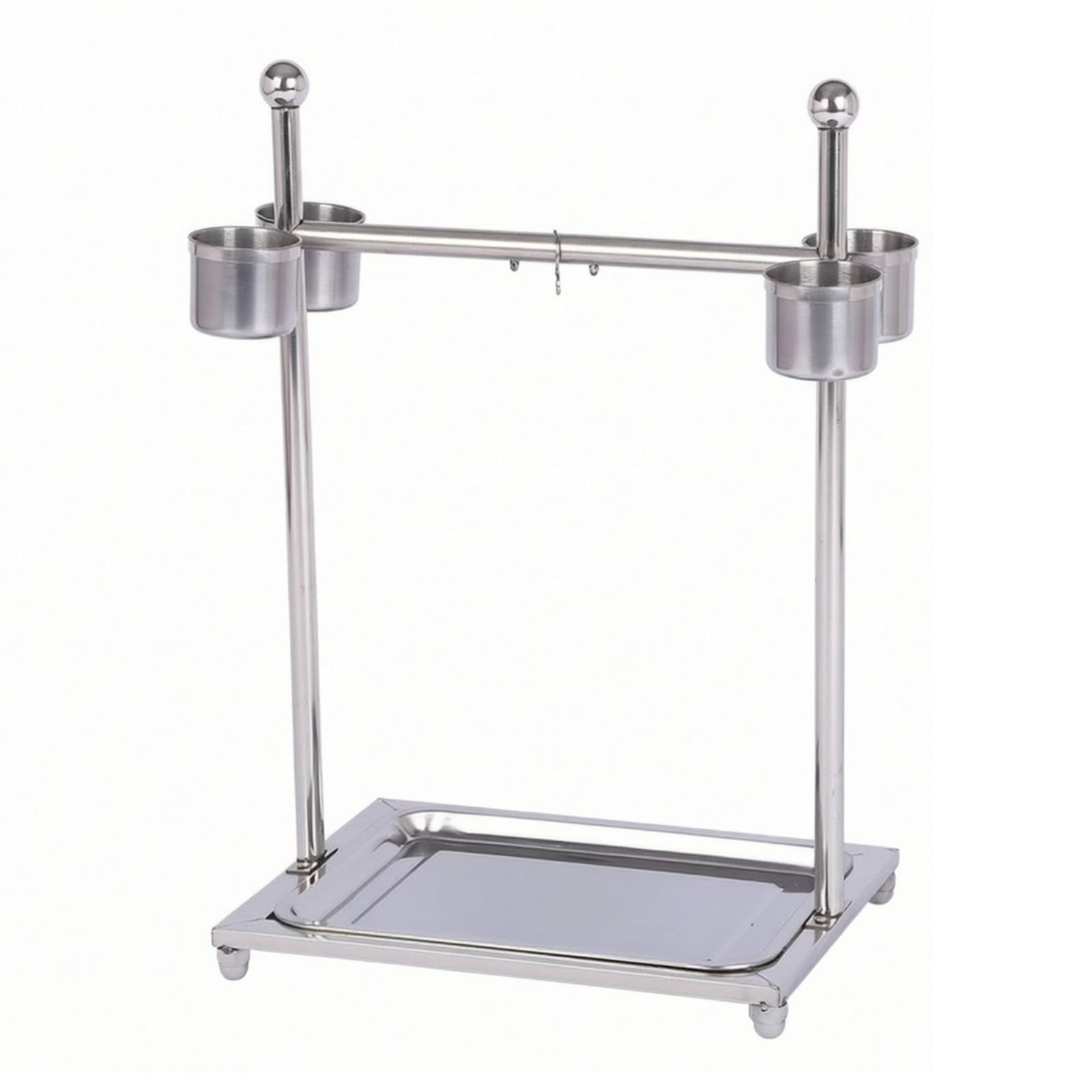 Percha Acero Inoxidable Estable para Loros, Pequeño 36 25 40
