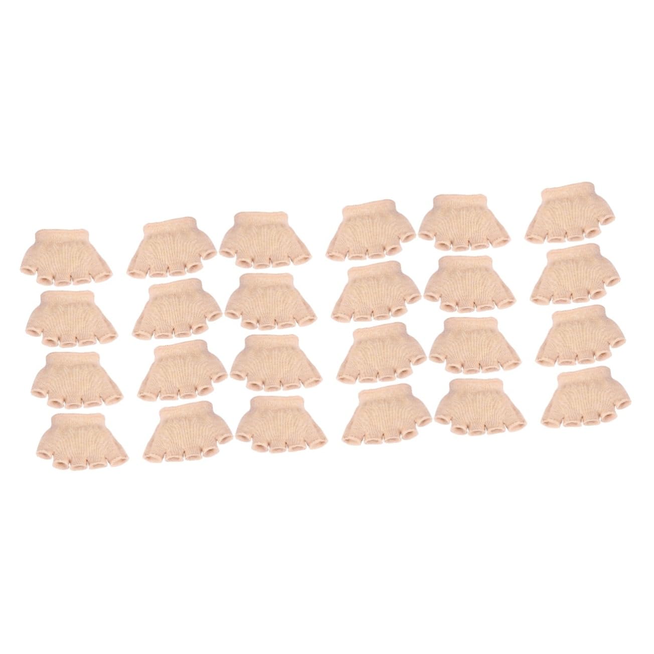 FOMIYES 12 Pairs Five Toe Socks Fabric Stuffers Half Socks for Women Non Toeless Mens Stocking Sandal Socks Womens Socks Men Toe Sock Yoga Cotton Toe Topper Palm Man Insole Diced