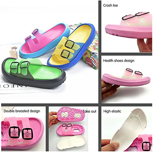 Techcity Toddler Boy Girl Sandals Little Kids Slide Non-Slip Beach Water Shoes Lightweight Shower Pool Summer Slippers thumb #2