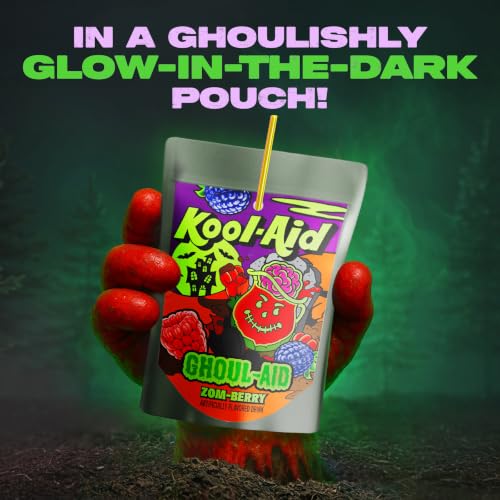 Kool-Aid Ghoul-Aid Drink, 10 Pouches Zom-Berry Flavor, 6 fl oz - image 5
