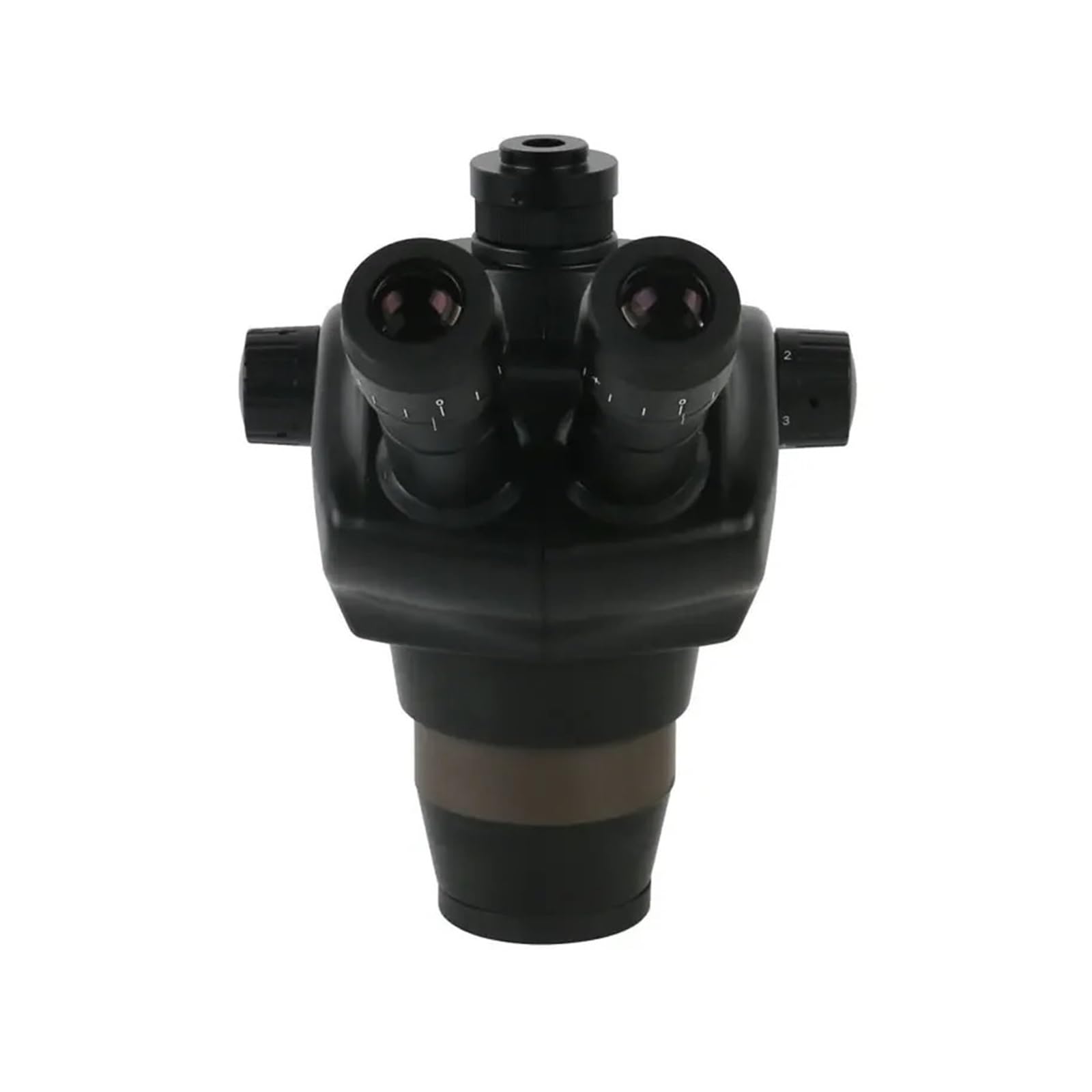 Testa microscopio stereo trinoculare parfocale 4X-100X con Barlow 115MM