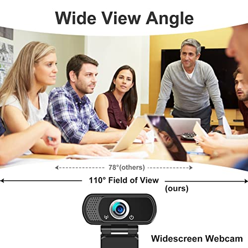 Image of 1080P Webcam with Microphone,Web Camera for Desktop Computer Laptop