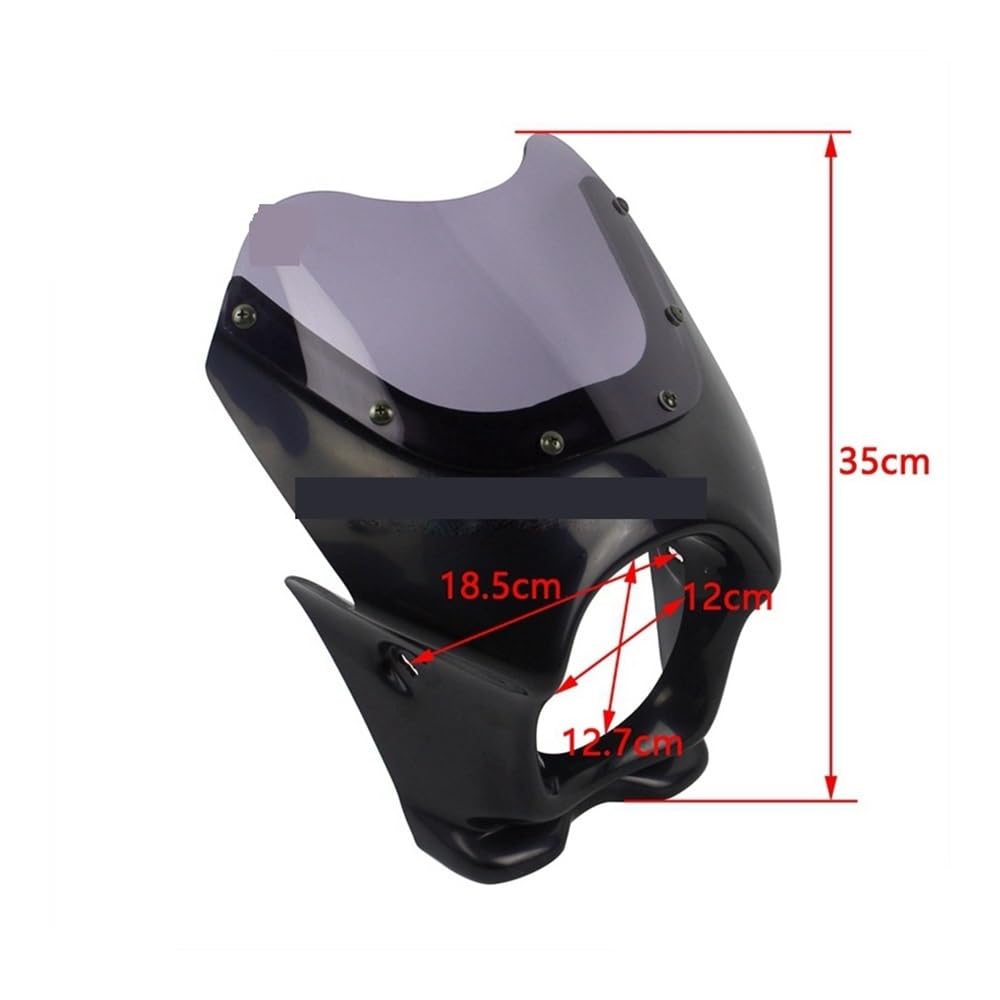 Motocykl przedni spojler deflektor dla AR GS RZ NSR CB St 50 125 dla Ape dla Monkey z włókna szklanego Kawa czarna owiewka przednia szyba reflektora owiewka boczna