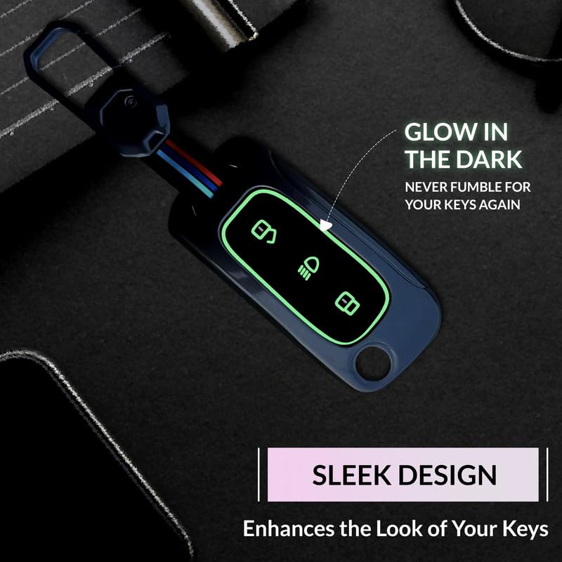 Image of NEODRIFT 'KeyShield' Car Key Cover for Tata Punch (Shape 2, 03 Buttons) (360 Protection, Durable and Stylish)