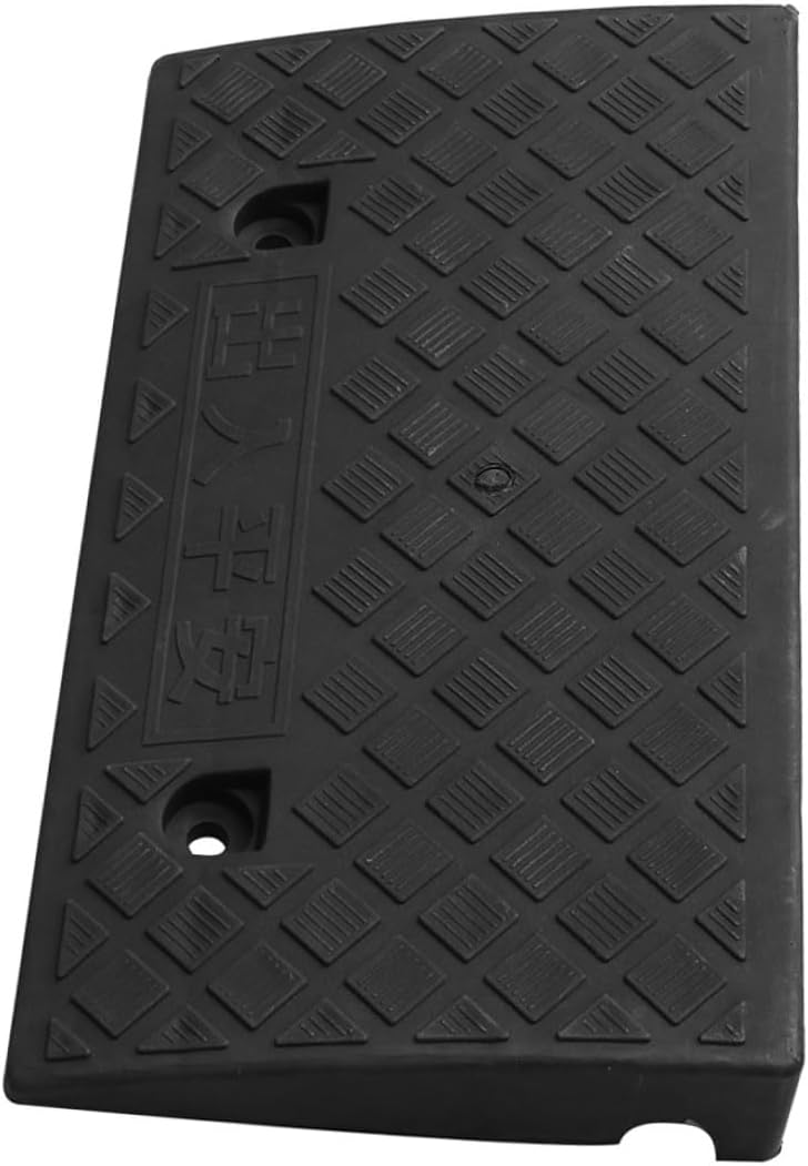 Plastic Vehicle Threshold Ramp Curb Ramp 50x27x9cm Black for Cars Motorcycles Scooters Automotive Accessory