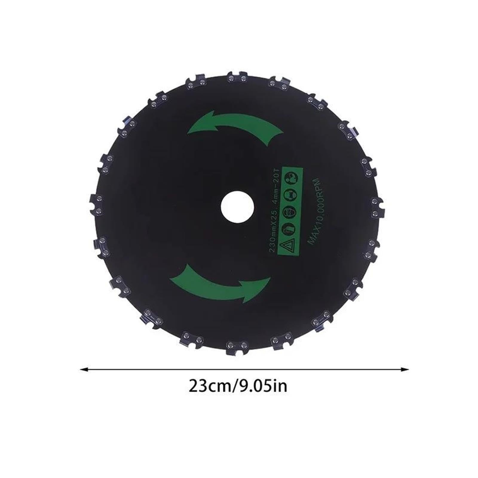 Hoja De Desbrozadora De 9 Pulgadas, Hoja De Sierra De Dientes De Motosierra for Podar Árboles, Cuerdas Y Maleza, Accesorio De Herramientas De Jardín(9inch)