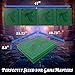 CASEMATIX DM Screen PU Leather 8-Panel Deluxe GM Screen - Eight Panel Folding Dungeon Master Screen with 2 Swinging Panels and Wet Erase Pockets for TTRPGs - Green, Inserts Not Included