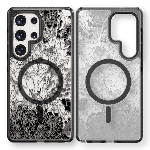 Coque Rosarnnah Magnetique pour Samsung Galaxy Ultra Magsafe luxe noire