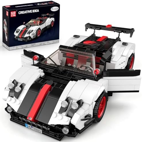 Mould King Zonda Technik Sportwagen Klemmbausteine Bausatz, 1:14 MOC Auto | Montage Fahrzeug Bausteine für Erwachsene, Geschenk für Autoliebhaber