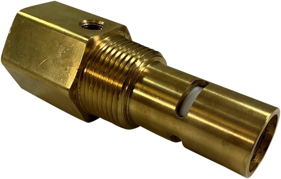 Conrader In Tank Check Valve for Air Compressors, USA Made All Brass Construction, 1" Female NPT Top Inlet, 1" Male NPT Bottom Outlet
