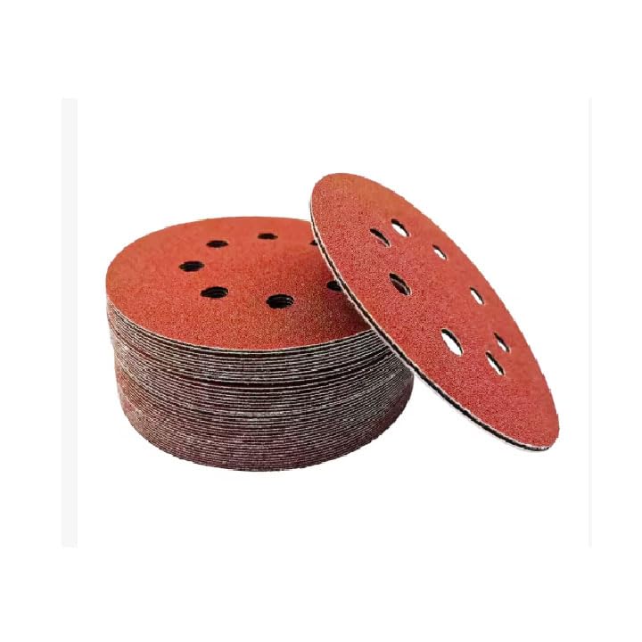 Lekshika Velcro Sanding Disc 7-Inch | Aluminium Oxide Hook & Loop 8-Hole Sanding Sheet for Wood, Metal, Wall & Paint Removal | High Performance Abrasive Disc (Grit 220, 15) 3