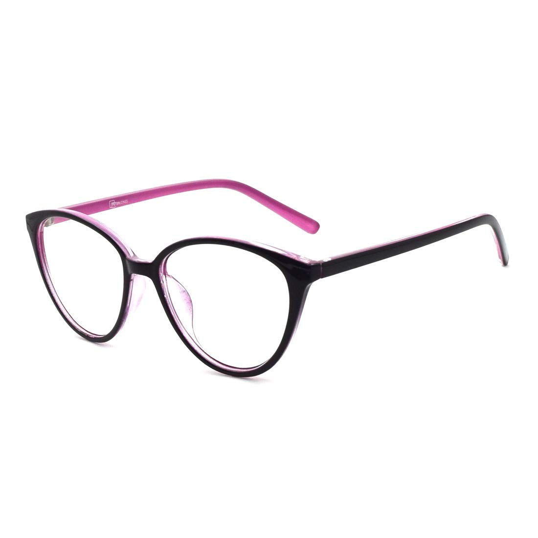 Peter Jones Cateye Blue Light Blocking Reading Glasses for Women, Computer Readers UV 400 Customise Prescription (SIZE MEDIUM) AG128, Pink, M
