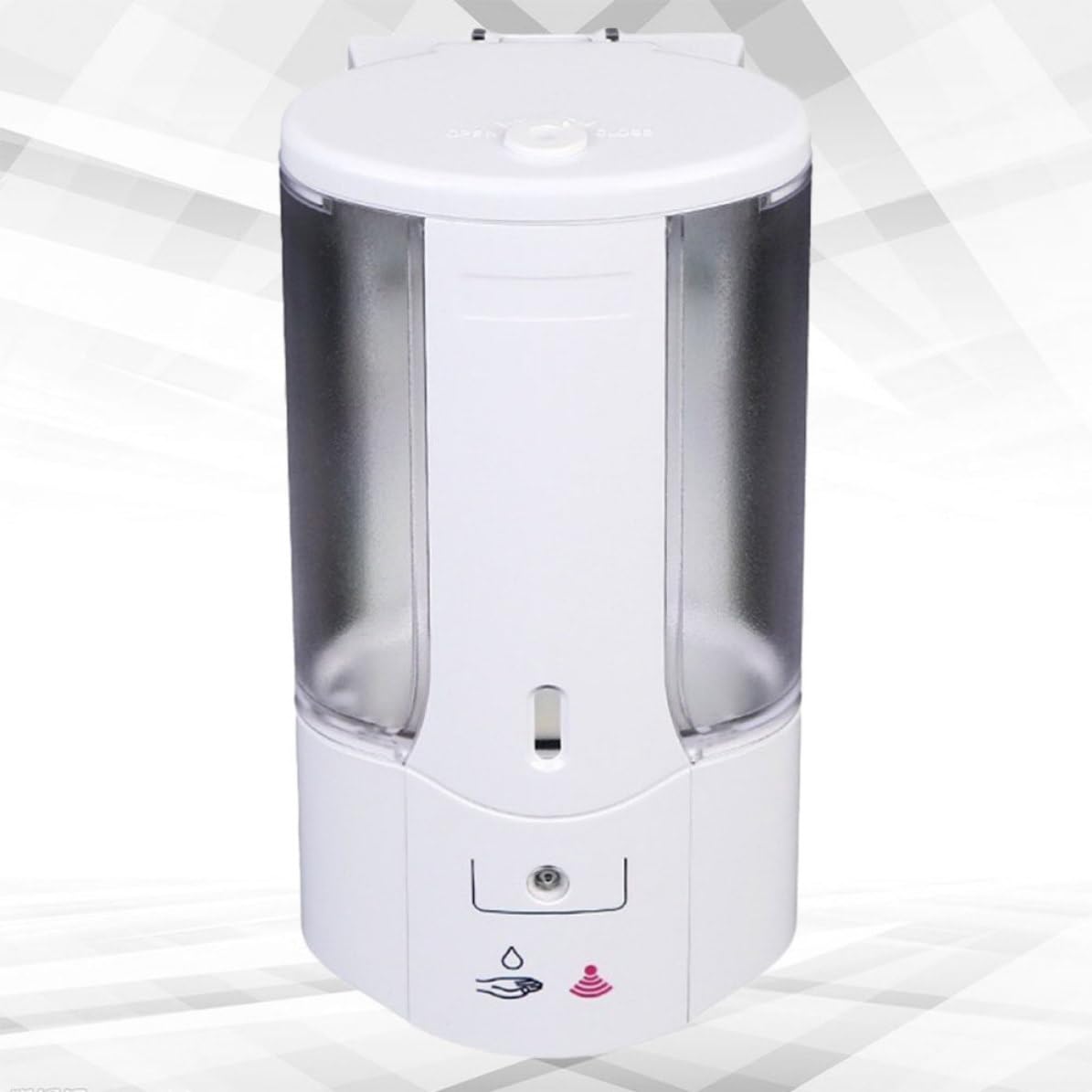 Dispensador Automático de Jabón Líquido de Pared Material Abs Capacidad 400ml Sensor Infrarrojo sin Contacto Manual Adecuado para Baño y Hotel