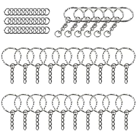 Llavero Keychain, Anillas Llaveros, 100 Piezas Llaveros de Metal Dividido Cover