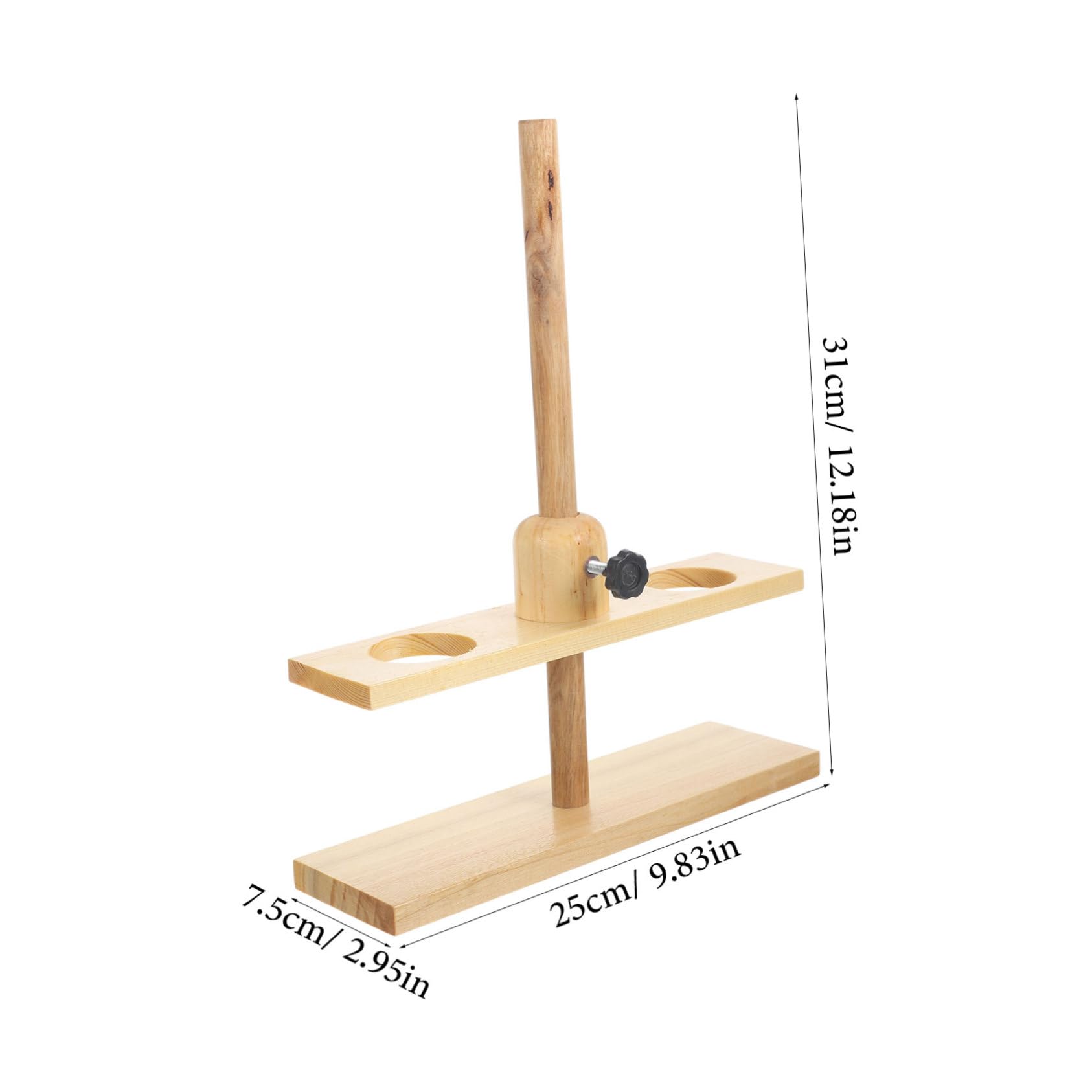 KICHOUSE 2-Hole Funnel Stand Lab Equipment Material Easy to Carry Simple Structure for Teaching and Photography Random Color