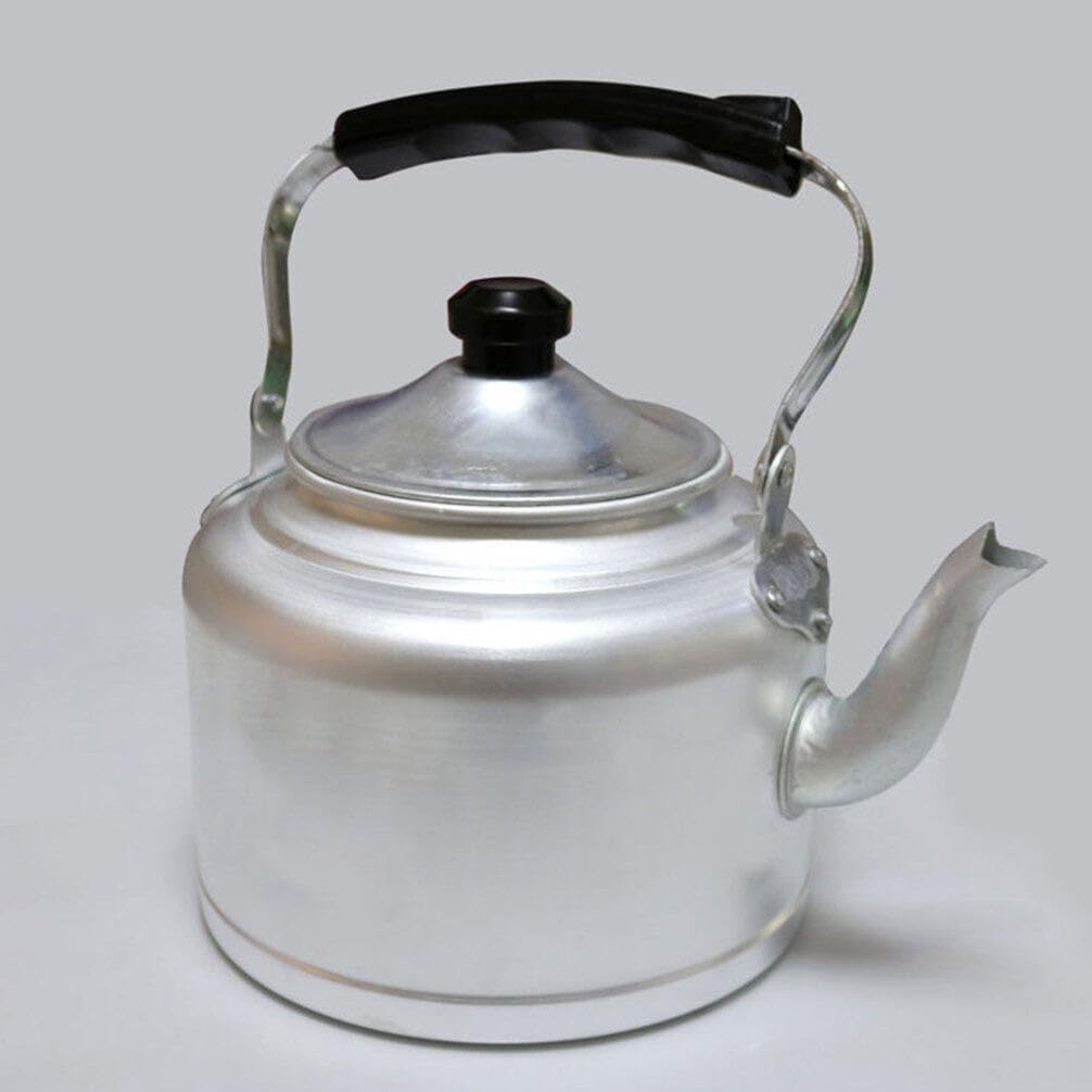 Kichvoe Old Style Aluminum Tea Kettle Stovetop Water Boiling Kettle -scald Handle Lightweight Teapot for Kitchen Use for Teas