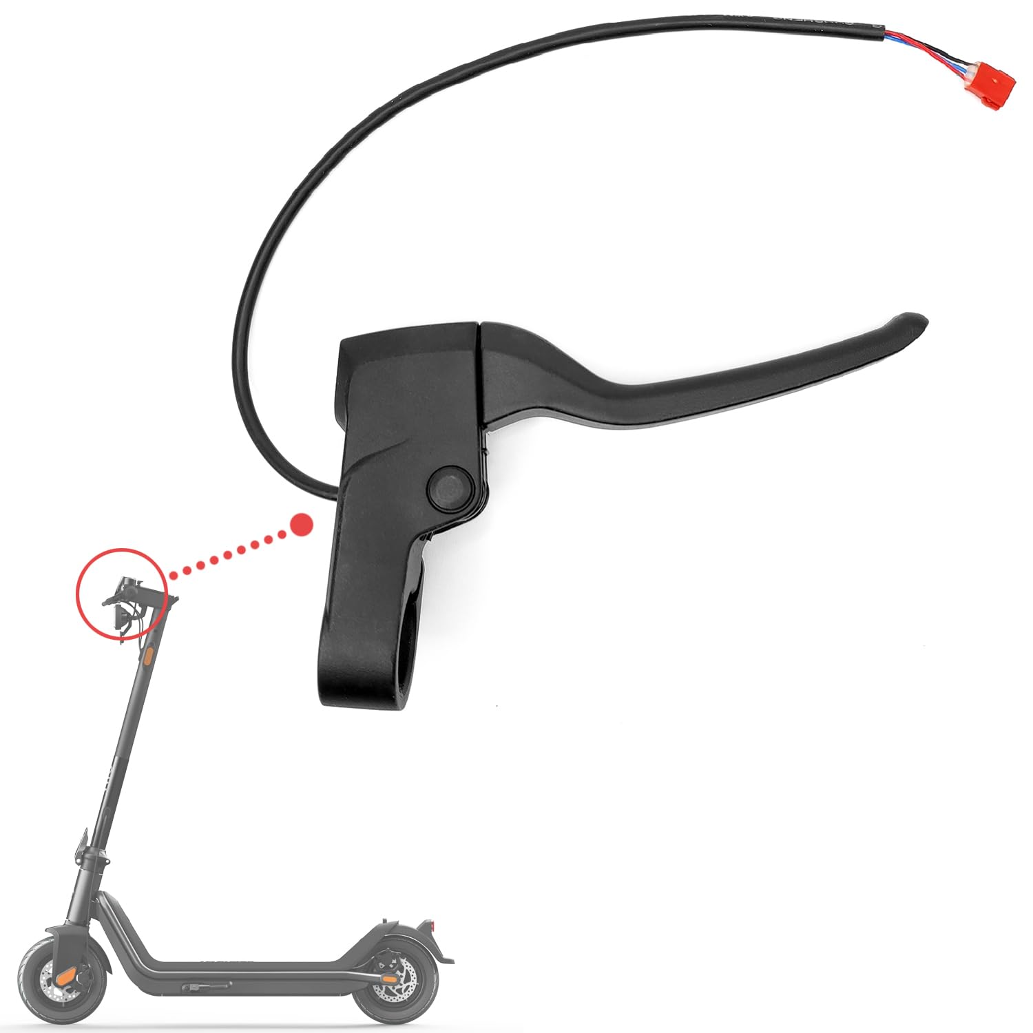 MORICHS Right Handle Brake Lever Spare Parts for NIU KQi3 Sport / KQi3 Pro / KQi3 Max Electric Scooter, Replacement Handlebar Lever Parts Brake